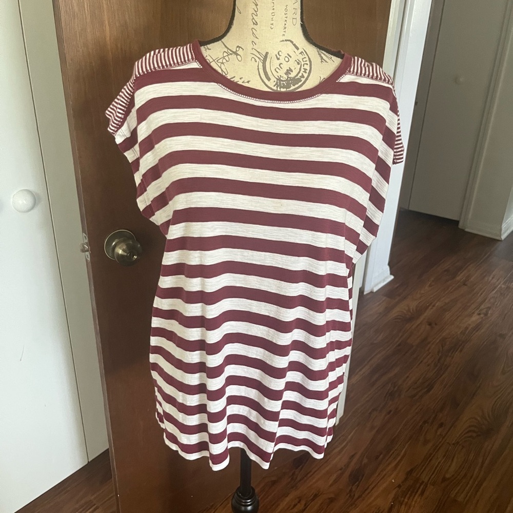 Chaps Red Boxy Relaxed T-Shirt